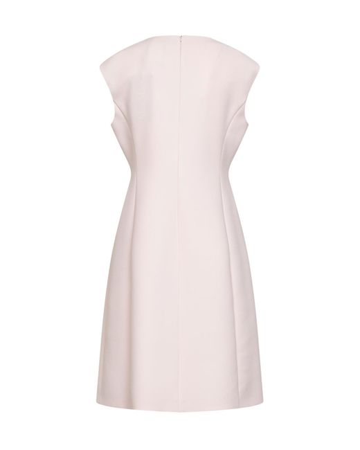 Max Mara Pink Cady Mstgiunto Short Princess-Line Dress