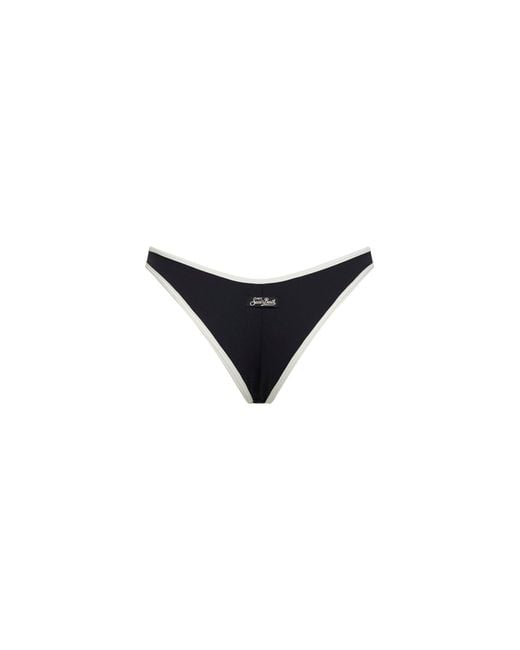 Mc2 Saint Barth Black Bikini Bottom Naomi Lycra