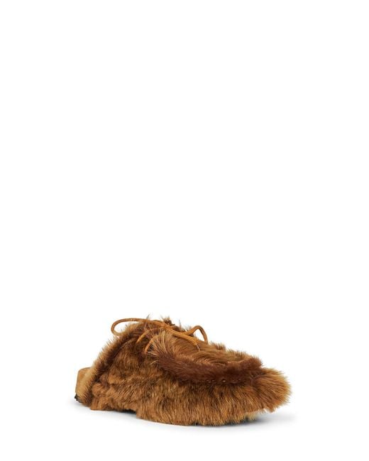 Dries Van Noten Brown Shearling Mules By for men