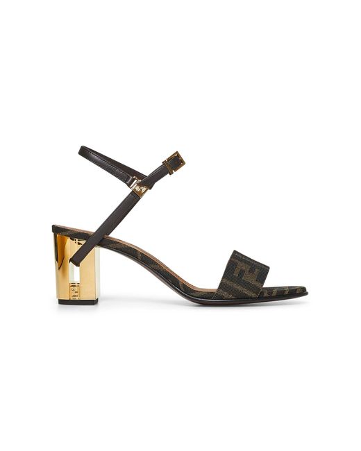 Sandali Delfina di Fendi in Metallic