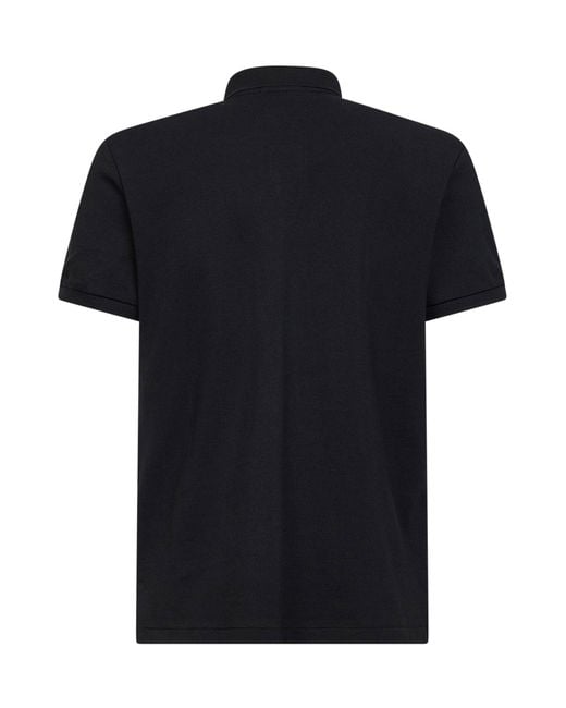 Polo Ralph Lauren Black Piqué Custom Slim-Fit Polo Shirt for men