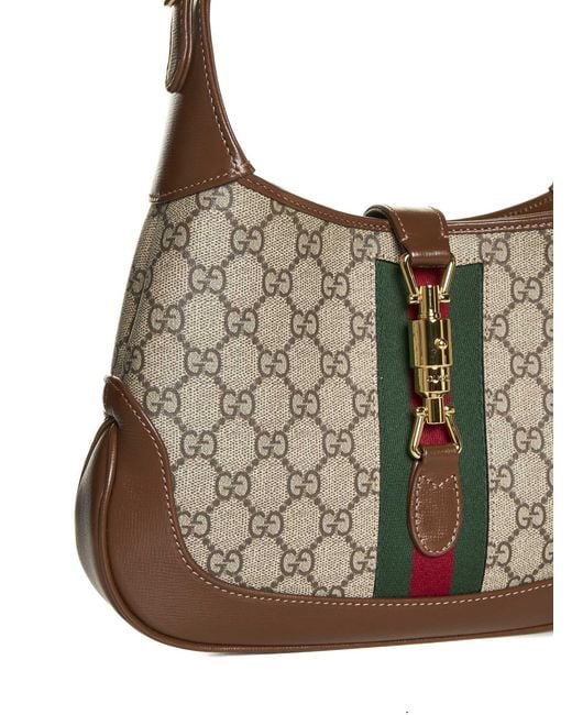 Gucci Brown Jackie 1961 Fabric Small Bag