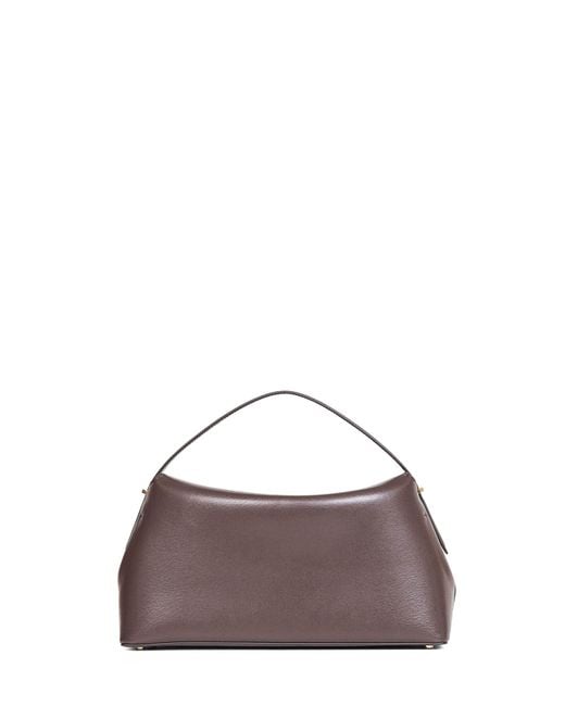 Totême  Purple Bark T-Lock Top Handle Bag