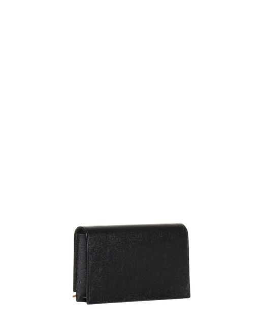 Saint Laurent White Kate Leather Wallet On Chain Bag