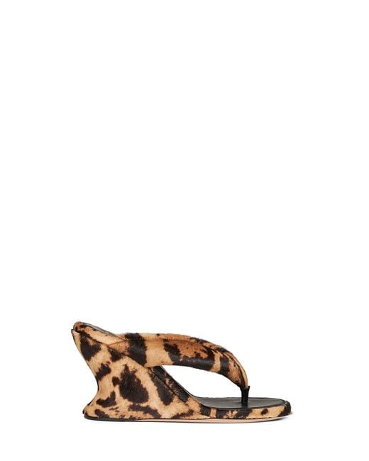 Balenciaga Metallic Gaeta 90Mm Wedge Thong