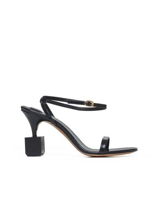 Jacquemus White Bisou Leather Sandals