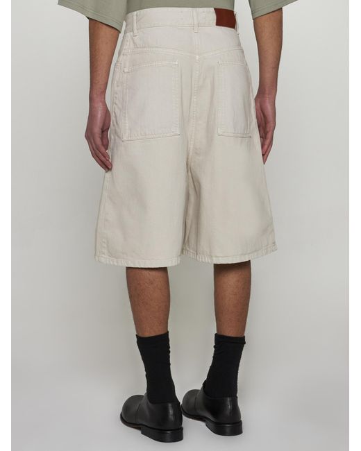 Studio Nicholson Gray Reverse Cotton Shorts for men