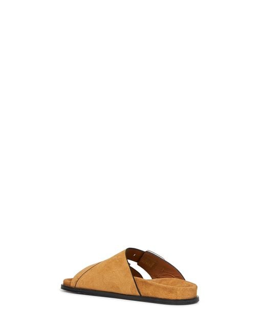 Alohas Brown Tan Suede Alba Sandals