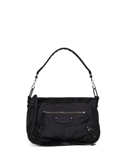 Balenciaga Black Le City Moto Small Crossbody Bag for men