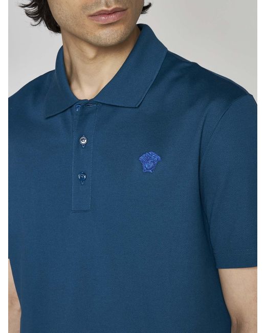 Medusa patch cotton polo shirt Clearance