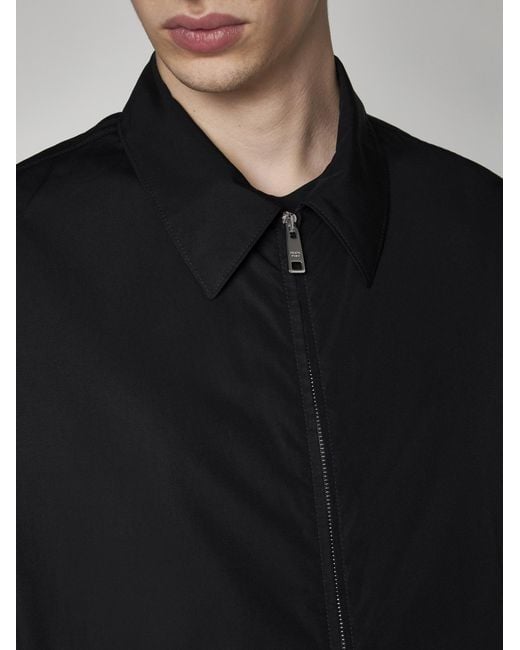 Prada Black Zip-up Cotton Jacket for men