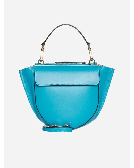 Wandler Blue Hortensia Leather Mini Bag