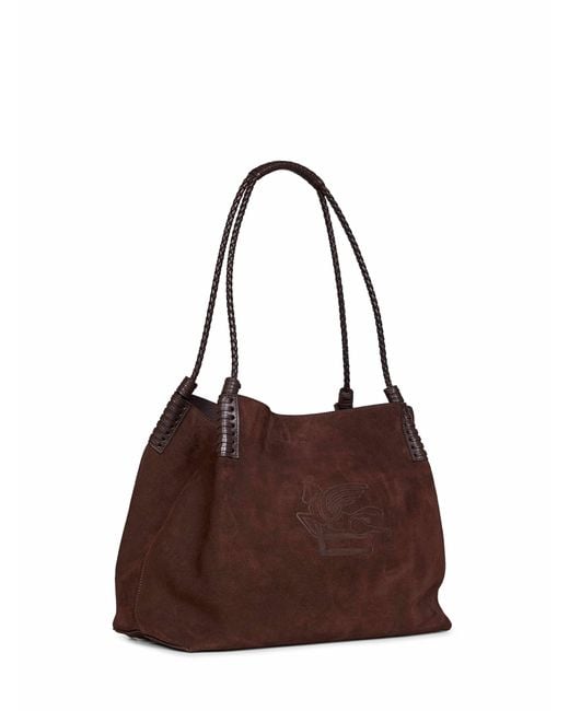 Etro Brown Large Libra Shopping Bag