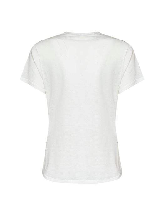 Fendi White Cotton Jersey T-Shirt With Noi Print