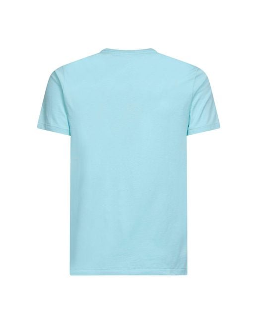 Polo Ralph Lauren Blue New Aqua Jersey Custom Slim-Fit Crewneck T-Shirt for men