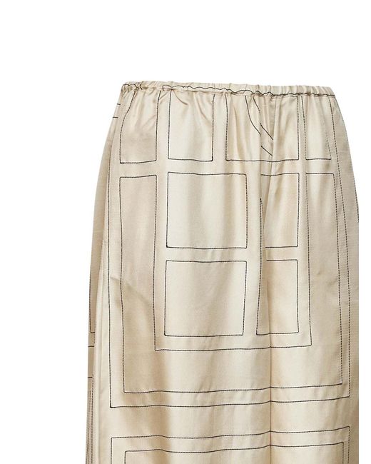 Totême Natural Monogram Silk Pj Culottes