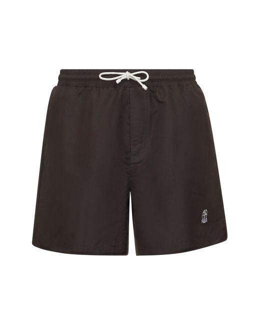 Shorts Da Mare di Brunello Cucinelli in Black da Uomo