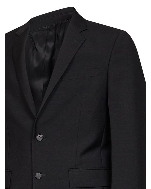Fendi Black Kid Mohair Single-Breasted Jacket for men