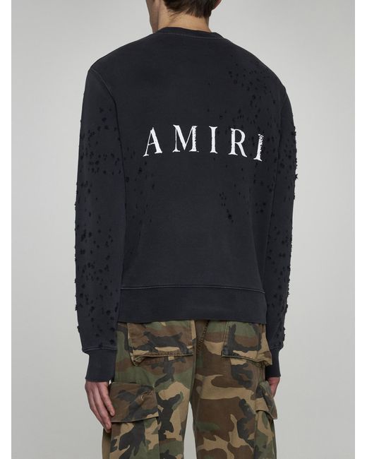 Amiri Blue Ma Shotgun Cotton Sweatshirt for men