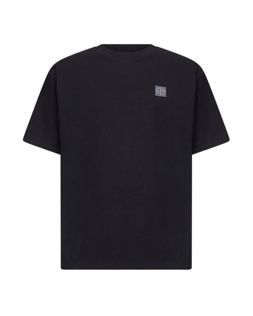 Stone Island Black Ss T-Shirt for men