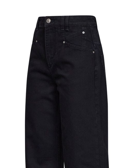 Isabel Marant Blue Cotton Denim Lemony Jeans