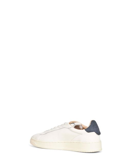 Autry White Leather Dallas Low Sneakers for men