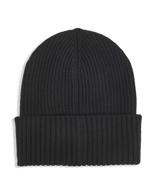 Moncler Genius Black Wool Moncler X Ee72 By Edward Enninful Beanie