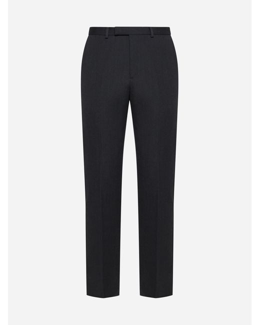 Gucci Blue Wool Trousers for men