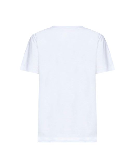 Marni White Cotton Logo T-Shirt