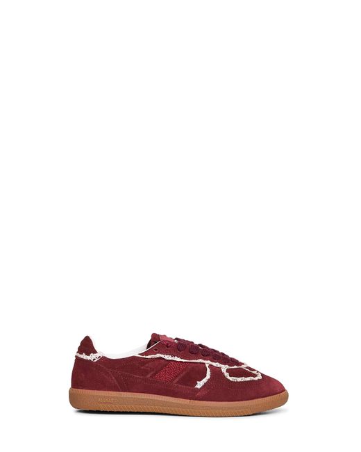 Alohas Red Burgundy Suede Tb.490 Sneakers With Crochet Details