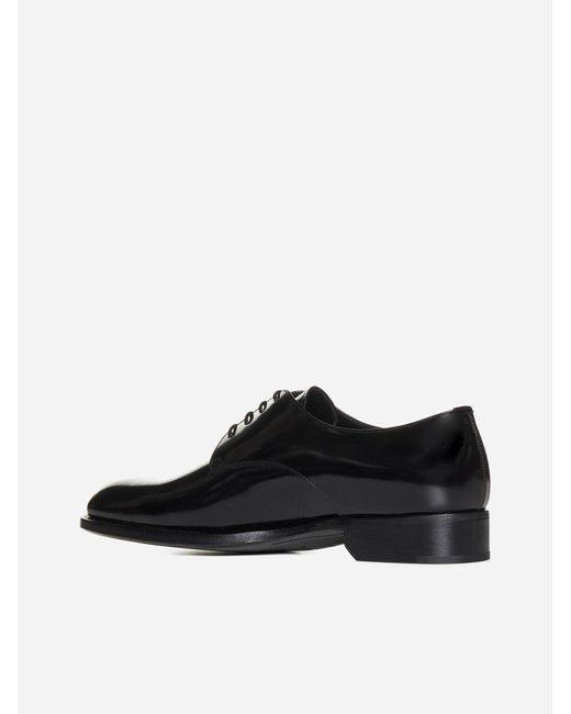 Saint Laurent Black Flat Shoes for men