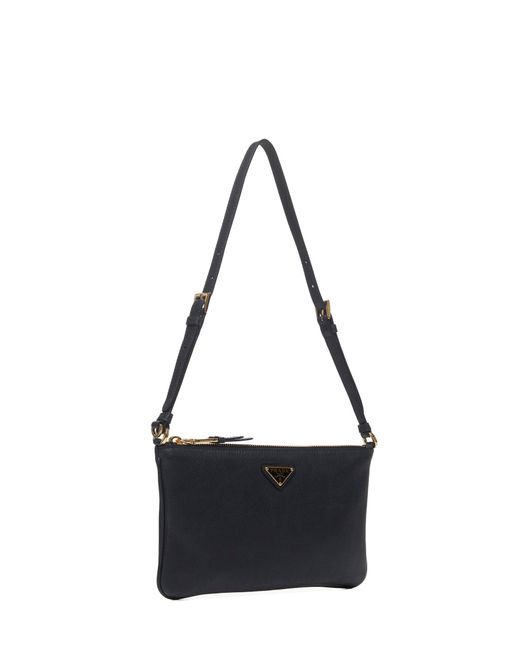 Prada Black Leather Shoulder Bag