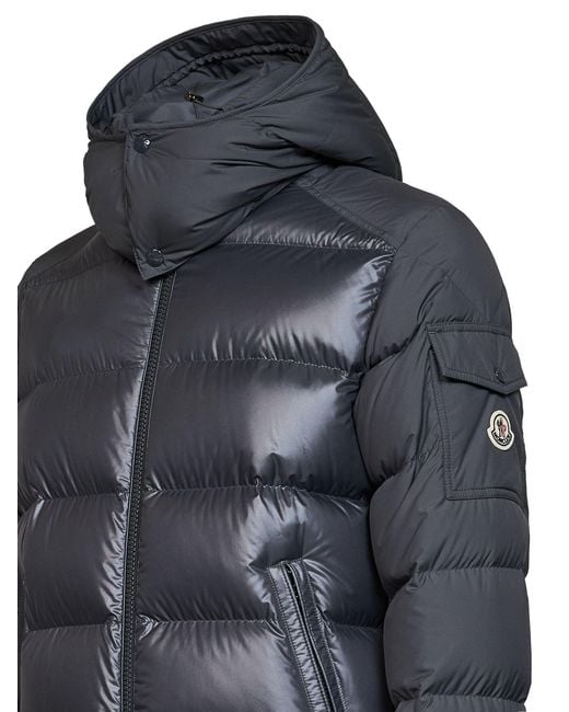 Moncler Black Dark Maya Short Hooded Down Jacket for men
