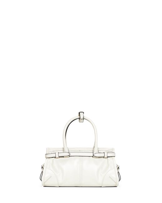 Borsa A Mano Prada Bonnie Mini Bianca di Prada in Natural