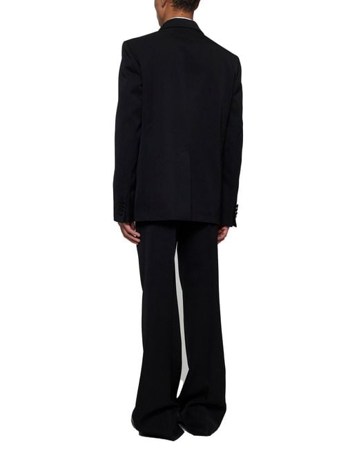 Gucci Black Wool Suit for men