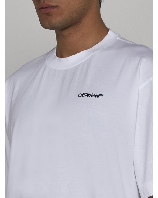 Off-White c/o Virgil Abloh White Tattoo Arrow Cotton T-shirt for men