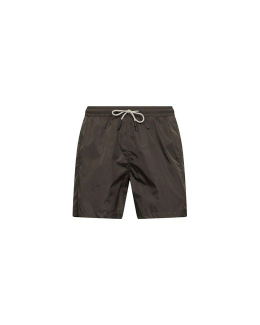 D 40 Gray Military Nylon Swim Shorts for men