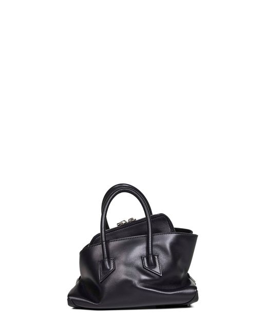 The Attico Black "La Passeggiata Mini" Top Handle Bag
