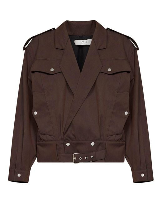 Co. Brown Cholate Tton Twill Tapered Sports Jacket