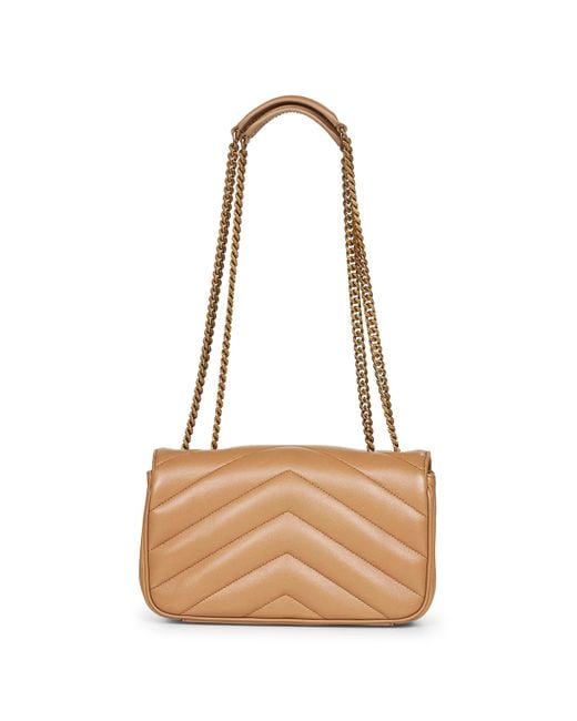 Loulou Small di Saint Laurent in Natural