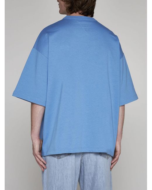 Bottega Veneta Blue Chest-pocket Cotton T-shirt for men