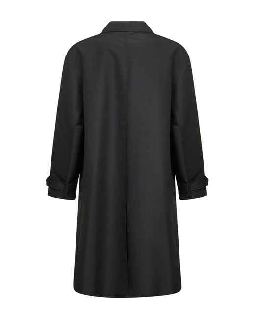 Gucci Black Technical Poplin Coat for men