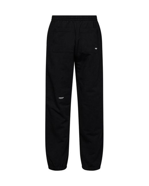 Represent Black Cotton Micro Owners Club Sweatpants for men