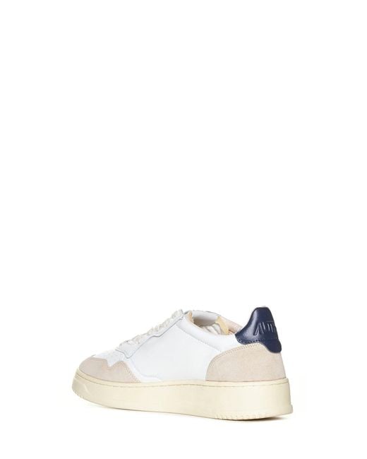Autry White Medalist Sneakers for men