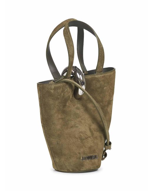 Jacquemus Green Khaki The Small Bambola Bucket Bag
