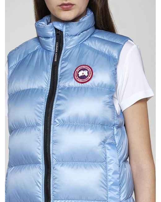 Canada Goose Blue Cypress Quilted Nylon Down Vest