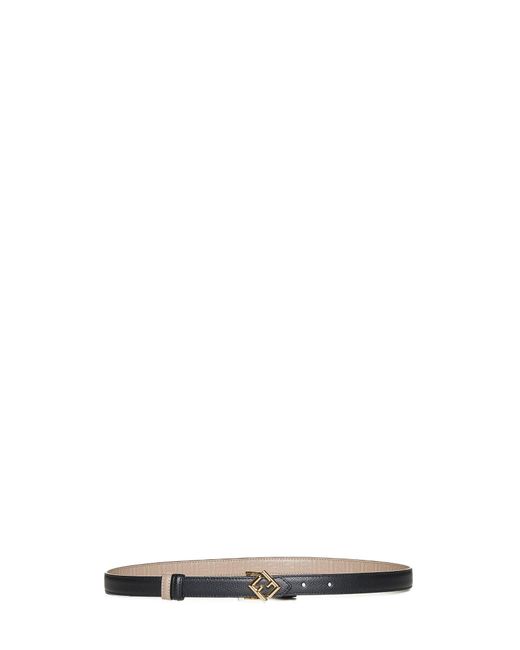 Fendi White Reversible Leather Belt