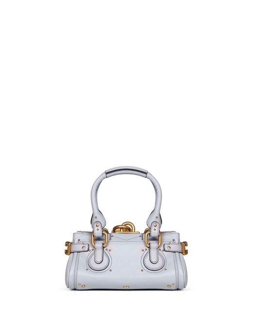 Chloé White Greyish Paddington Small Handbag