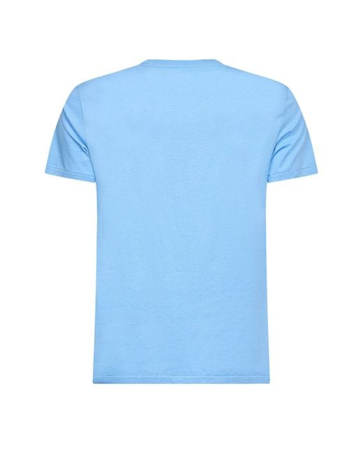 Polo Ralph Lauren Blue Lagoon Jersey Custom Slim-Fit Crewneck T-Shirt for men