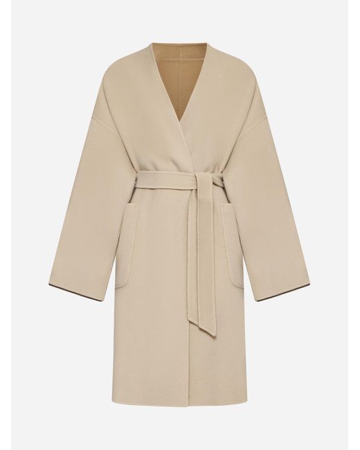 コート WEEKEND MAX MARA   MAX MARA WEEKEND Georgia Coat Water-repellent gabardine double-breasted trench coat, camel